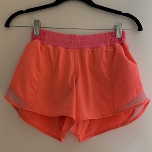Hot pink lululemon shorts